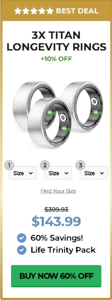 Titan Longevity Ring best price